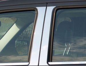 Накладки на стойки дверей стальные 4шт. Luxury FX для Jeep Liberty 2008-2012 